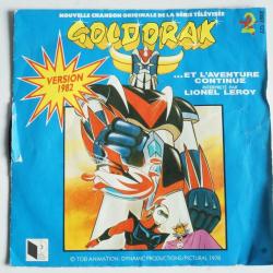 Vinyle 45T Goldorak et l'aventure continue 1982 Lionel Leroy 2097 127