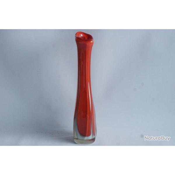 MURANO Vase soliflore verre Sommerso