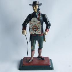 Pendulette figurative Homme horloge For&ecirc;t-Noire Allemagne