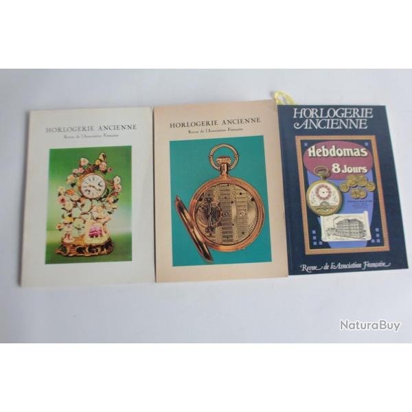 Trois revues Horlogerie ancienne N� 2 - 3 - 6
