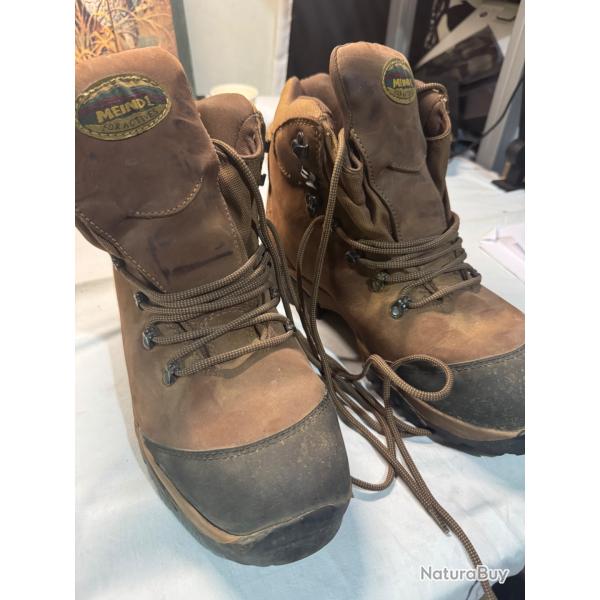 Chaussures de randonn�e Meindl Gore-Tex Vibram T46 cuir marron