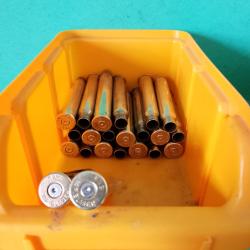 LOT DE 23 DOUILLES RWS  CAL.30R BLASER TIREES 1 FOIS  .