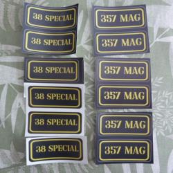 Stickers caisse &agrave; munition #  38/357