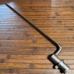 BA&Iuml;ONNETTE AN lX  - 1777 A DOUILLE AVEC VIROLE R&Egrave;GLEMENTAIRE FRANCE XVlll &eacute;me