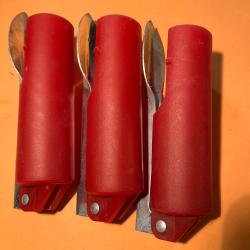 3 support canne pliant  rouge p&ecirc;che carnassier