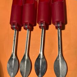 4 support canne pliant  rouge p&ecirc;che carnassier