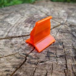 guidon orange triangle pour silencieux cometa 220 /400 et autres (C8)