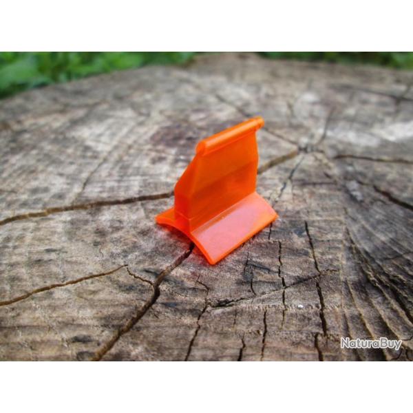 guidon orange triangle pour silencieux cometa 220 /400 et autres (C8)
