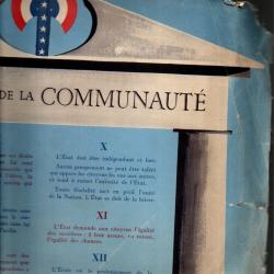 principe de la communaut&eacute; affiche vichy  WW II mar&eacute;chal p&eacute;tain