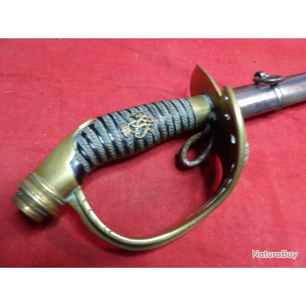 SABRE OFFICIER INFANTERIE PRUSSIEN mod 1889 Guillaume II Prusse Allemagne lame Solingen 14 18 ww1