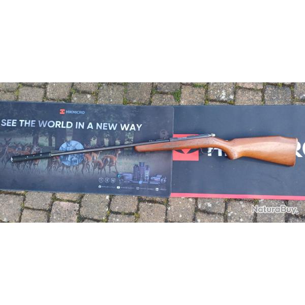 Carabine monocoup 22 lr gaucher avec silencieux � 1 � sans prix de r�serve !!!