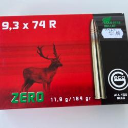 Bo&icirc;te 20 Balles Geco - z&eacute;ro 9,3x74R