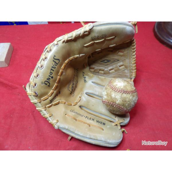 gant baseball balle cuir ramen�e 1975 USA Etats Unis Am�rique Am�ricain sport jeux