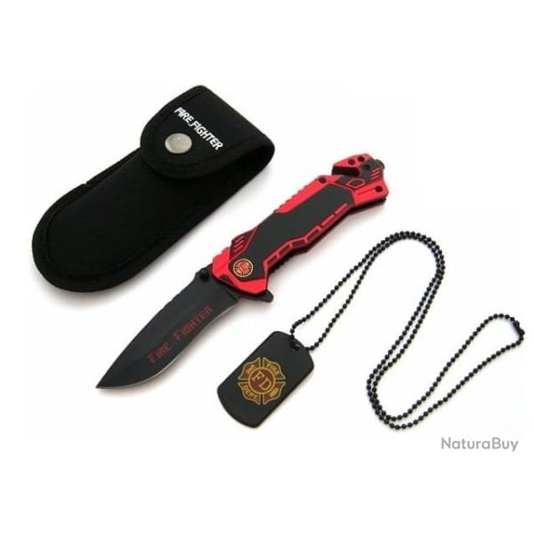 Ench�re couteau de sauvetage MARTINEZ ALBAINOX rouge