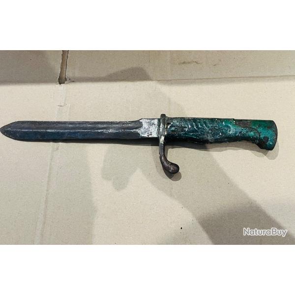 Ba�onnette allemande ancienne type 98/05 WW1 Solingen + figurine offerte