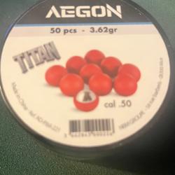 Billes aegon titan acier cal50