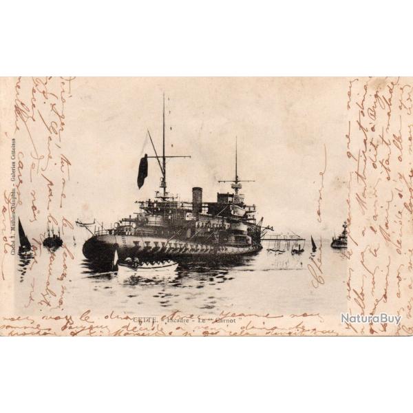 Carte Postale Ancienne - Navire de Guerre Carnot .-N�8215