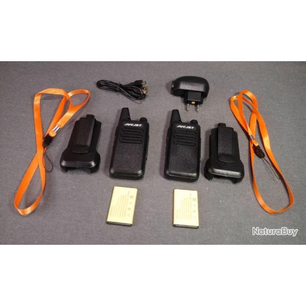 Lot 3 talkies walkies �tat neuf - 2 Jucjet - 1 Yanton T-320