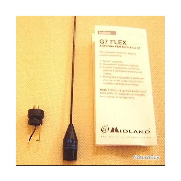 Antenne G7 FLEX pour talkie walkies radios mod�les Midland G7, G8, G9, G14, G11, G15