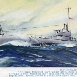 Carte postale sous-marin HMS Pandora -N&deg;8225