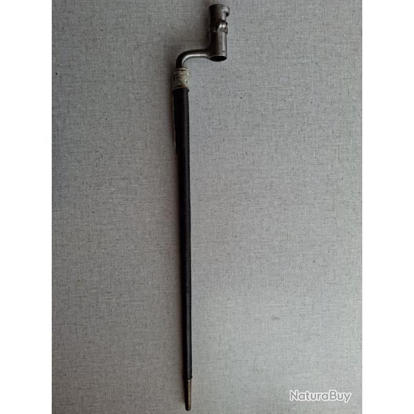 BA�ONNETTE � DOUILLE, mod�le 1822, XIX�me SI�CLE.