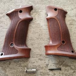 Plaquettes ergonomiques KN Nill-Griffe pour 1911 + verrou chargeur rallong&eacute; Ed Brown