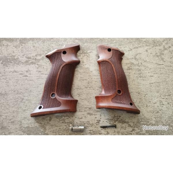 Plaquettes ergonomiques KN Nill-Griffe pour 1911 + verrou chargeur rallong� Ed Brown