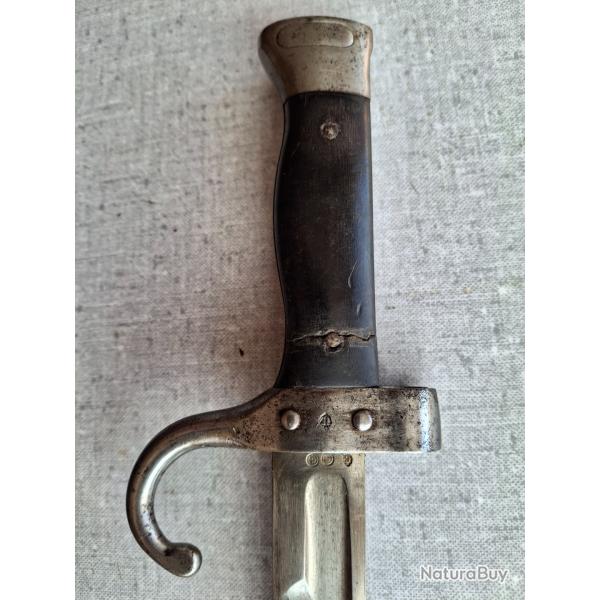 Sabre-ba�onnette Mle 1892 du Mousqueton Berthier douille courte (1er type) marine
