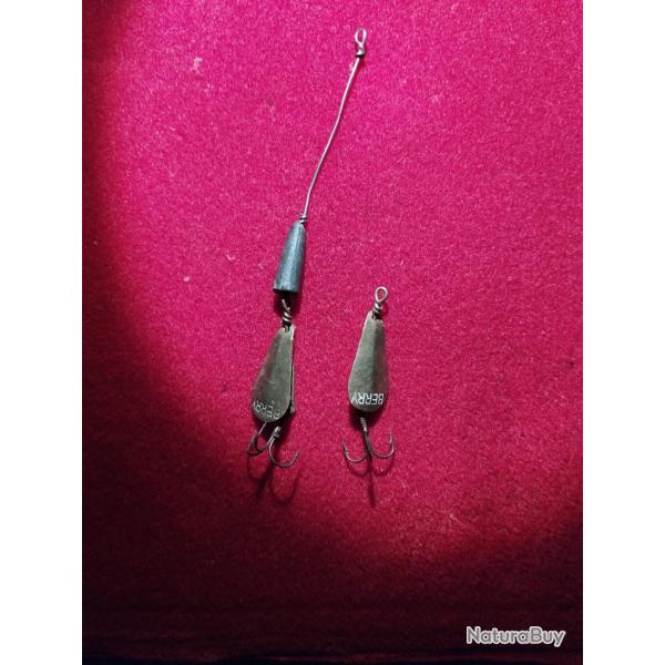 RARE 2 ANCIENNES CUILLERS DE P�CHE BERRY No MEPPS