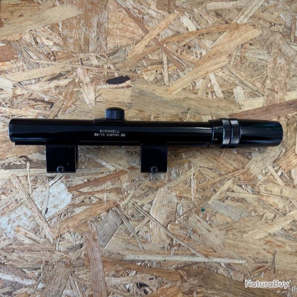 Lunette de tir vintage Bushnell 3X-7X Custom .22 + support pour rail 11mm r�ticule Fine 3-7X18mm