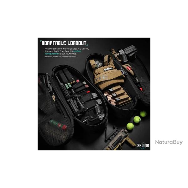 Savior Sac de Transport Double Tennis Icon pour Armes Black