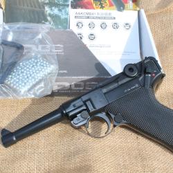 Luger P08 calibre 4,5 bille acier C02 Blowback KWC