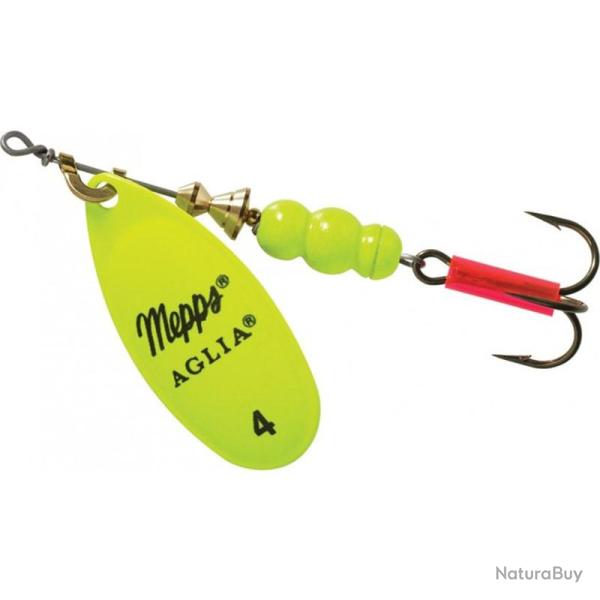 Cuiller Tournante Mepps Aglia Fluo Chartreuse 4