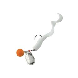 Cuiller Mepps Aglia Spinflex Orange Argent Blanc 14g