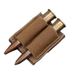 Cartouchiere 2 munitions Beige - Velcro - Livraison gratuite (1)