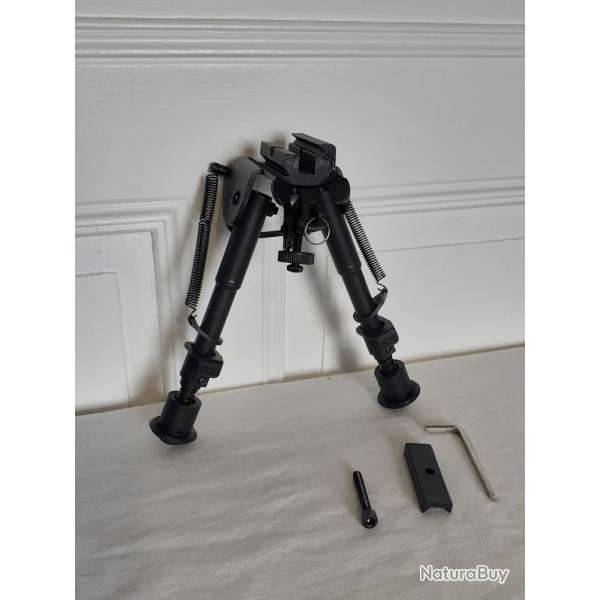 Bipied fixe 5 positions repliable de 15 � 26cm - Exp�dition sous 24 heures !!!