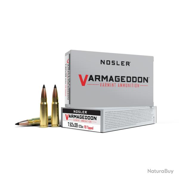 Munition NOSLER cal.7.62x39  Varmageddon FB Tipped 123gr par 20