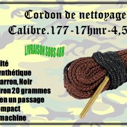 Cordon de nettoyage pour calibre .177 / .17HMR / 4.5mm