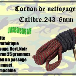 Cordon de nettoyage pour calibre .243 / 6mm