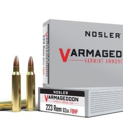 Munition NOSLER cal.223rem Varmageddon HPFB 62gr 4gM PAR 60