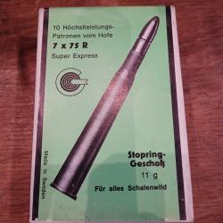 Boite de 10 balles 7x75R VOM HOFE