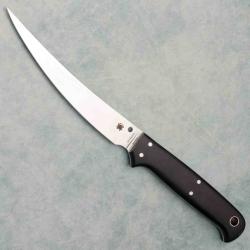 Couteau Spyderco Shelter Cove Lame Acier 8Cr13MoV Manche G10 Black Etui Cuir SCFB52GP