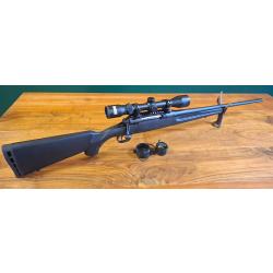 Carabine &agrave; verrou SAVAGE AXIS I cal.270win + lunette BUSHNELL 3-9x40 + mallette + point rouge