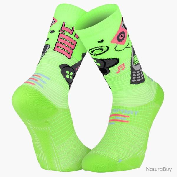 Chaussette de Course BV SPORT "RUN MARATHON G�n�rations 2000s" 36 - 38 Vert