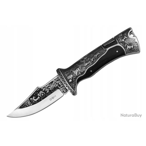 Couteau de Chasse Pliant BSH Adventure  Acier 440