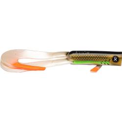 Leurre souple LMAB Drunk dancer 12cm Chrome chart head