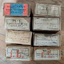 Lot de bo&icirc;tes vides 8x57is mauser WW2