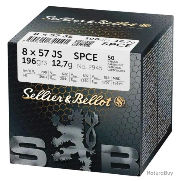 Munitions Sellier Bellot 8X57JS SPCE (X50 VRAC)