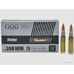 Munitions GGG 308 Sierra HPBT 175 GR