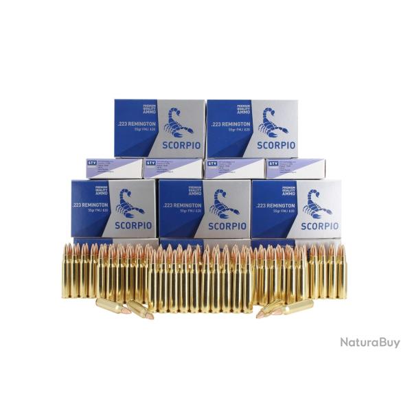 1000 Munitions STV Scorpio cal 223 rem FMJ